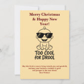 Merry Christmas and Happy New Year Card Funny baby Feestdagenkaart (Voorkant)