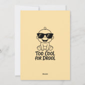 Merry Christmas and Happy New Year Card Funny baby Feestdagenkaart (Achterkant)