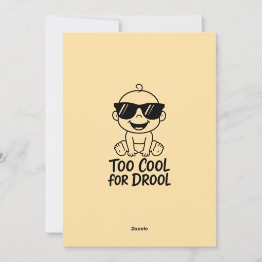 Merry Christmas and Happy New Year Card Funny baby Feestdagenkaart (Achterkant)