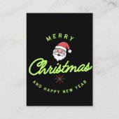 Merry Christmas and Happy New Year Contactkaartje (Achterkant)