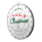 Merry Christmas and happy New Year  Dartbord (Voorkant Rechts)