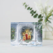 merry christmas and happy new year feestdagenkaart (Staand voorkant)