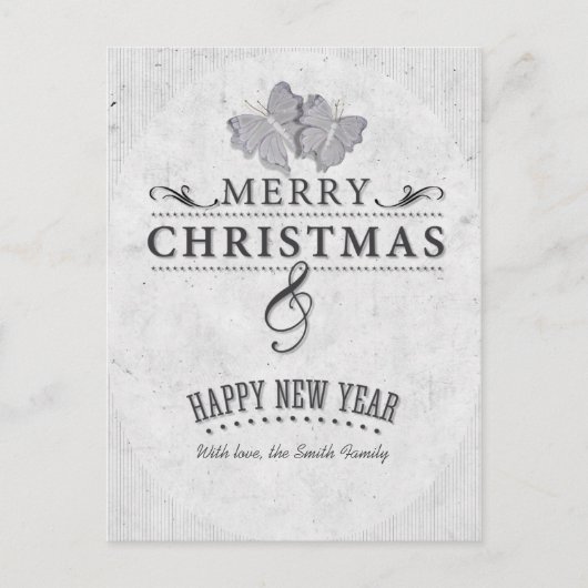 Merry Christmas and Happy New Year Feestdagenkaart (Voorkant)