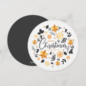 Merry Christmas And Happy New Year Feestdagenkaart (Voorkant / Achterkant)