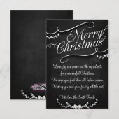 Merry Christmas and Happy New Year Kaart (Voorkant / Achterkant)