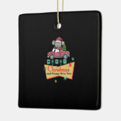 Merry Christmas and Happy New Year Keramisch Ornament (Links)