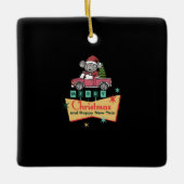 Merry Christmas and Happy New Year Keramisch Ornament (Voorkant)