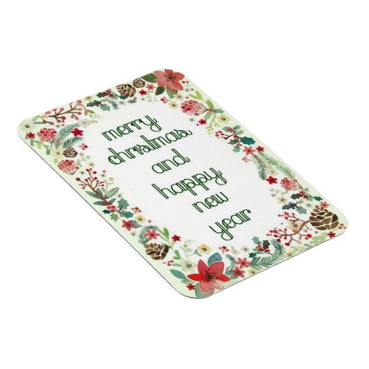 Merry Christmas and Happy New Year Magnet Magneet (Rechterzijde)