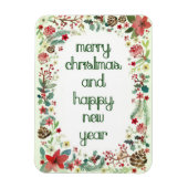 Merry Christmas and Happy New Year Magnet Magneet (Verticaal)