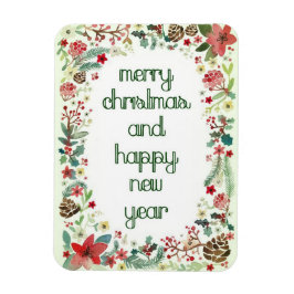 Merry Christmas and Happy New Year Magnet Magneet