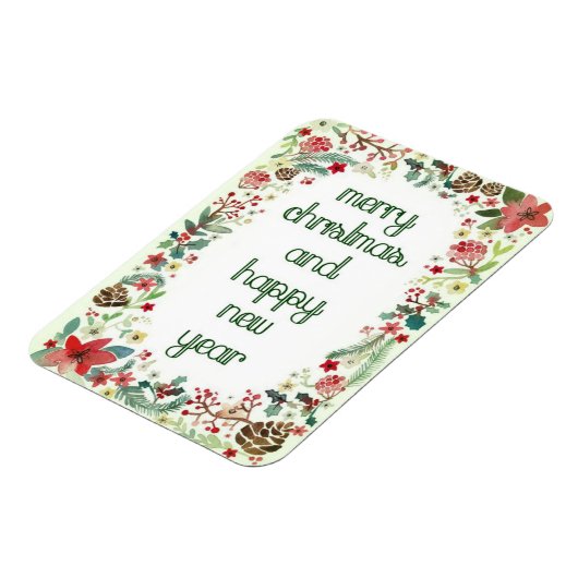 Merry Christmas and Happy New Year Magnet Magneet (Linkerzijde)