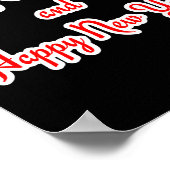 Merry Christmas And Happy New Year Poster (Hoek)