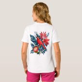 Merry Christmas and Happy New Year! Red Bird BOHO T-shirt (Achterkant volledig)