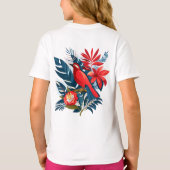 Merry Christmas and Happy New Year! Red Bird BOHO T-shirt (Achterkant)