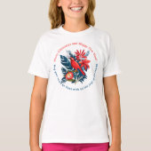 Merry Christmas and Happy New Year! Red Bird BOHO T-shirt (Voorkant)