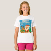 Merry Christmas and Happy New Year - Santa T-shirt (Voorkant volledig)