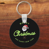 Merry Christmas and Happy New Year Sleutelhanger (Achterkant)