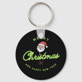Merry Christmas and Happy New Year Sleutelhanger (Achterkant)