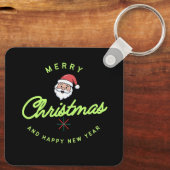Merry Christmas and Happy New Year Sleutelhanger (Achterkant)