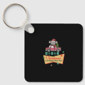 Merry Christmas and Happy New Year Sleutelhanger (Voorkant)