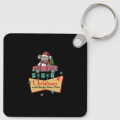 Merry Christmas and Happy New Year Sleutelhanger (Achterkant)