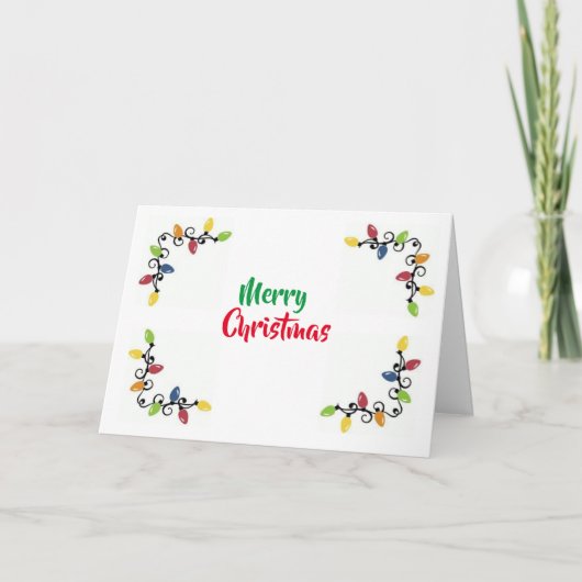 "MERRY CHRISTMAS AND HAPPY NEW YY" KAART (Voorkant)