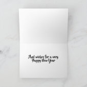 "MERRY CHRISTMAS AND HAPPY NEW YY" KAART (Binnen)