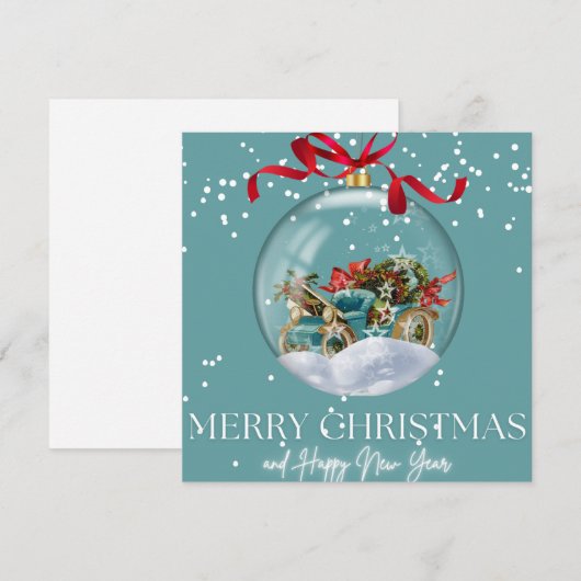 Merry Christmas and New Year Greeting (Voorkant / Achterkant)