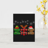 Merry Christmas And Snowflakes Autism Merry Christ Kaart (Gele Bloem)