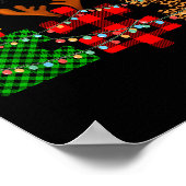 Merry Christmas And Snowflakes Autism Merry Christ Poster (Hoek)