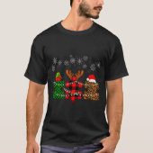 Merry Christmas And Snowflakes Autism Merry Christ T-shirt (Voorkant)