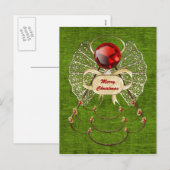 Merry Christmas Angel Briefkaart (Voorkant / Achterkant)