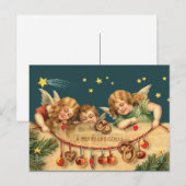  Merry Christmas Angels Briefkaart (Voorkant / Achterkant)