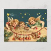  Merry Christmas Angels Briefkaart (Voorkant)