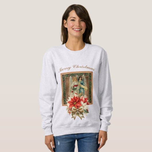 Merry Christmas Angels sweatshirt (Voorkant volledig)