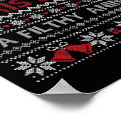 Merry Christmas Animal Filthy Ya Ugly Style Xmas  Poster (Hoek)