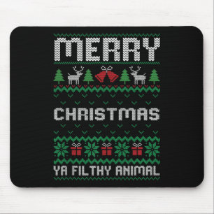 Merry Christmas Animal Filthy Ya Ugly Xmas Family Muismat