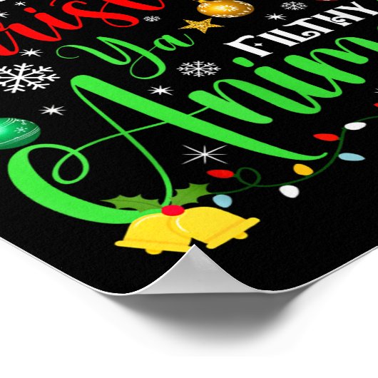 Merry Christmas Animal Filthy Ya Xmas Family Pajam Poster (Hoek)