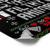 Merry Christmas Animal Filthy Ya Xmas Pajama  Poster (Hoek)