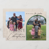 Merry Christmas Arch Christmas Kaart (Voorkant / Achterkant)