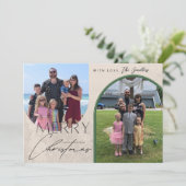 Merry Christmas Arch Christmas Kaart (Staand voorkant)