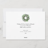 Merry Christmas Arch Fotobericht Groen Feestdagenkaart (Achterkant)