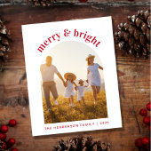 Merry Christmas Arch Photo Budget Holiday Card