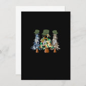 Merry Christmas Army Camouflage Xmas Trees Holiday Kaart (Voorkant / Achterkant)