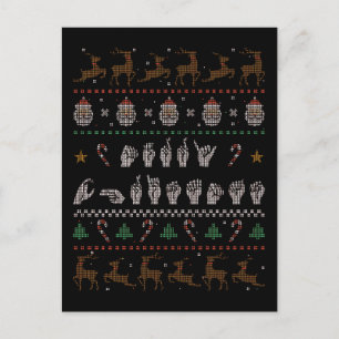 Merry Christmas - ASL Amerikaans Gebarentaal II Briefkaart
