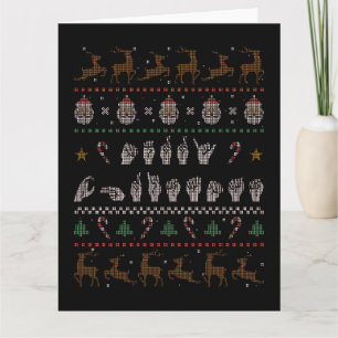 Merry Christmas - ASL Amerikaans Gebarentaal II Kaart