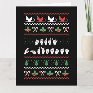 Merry Christmas - ASL Amerikaanse Gebarentaal I Kaart