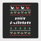 Merry Christmas - ASL Amerikaanse Gebarentaal I Labels (Design 2)