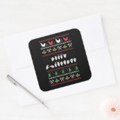 Merry Christmas - ASL Amerikaanse Gebarentaal I Vierkante Sticker (Envelop)