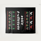 Merry Christmas - ASL Amerikaanse Gebarentaal I Wandkleed (Voorkant (horizontaal))